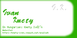 ivan kmety business card